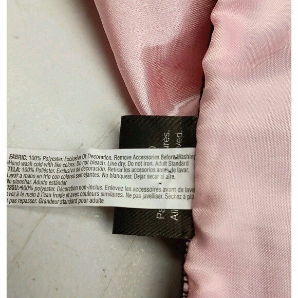 Grease Pink Ladies Full Zip Lightweight Jacket Costume Adult XXL Satin - Picture 8 of 8